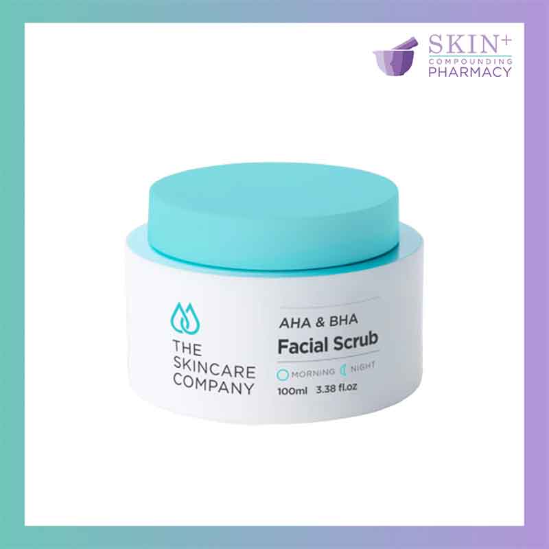 The Skincare Company AHA/BHA Facial Scrub 100ml | Skin Plus Compounding Pharmacy