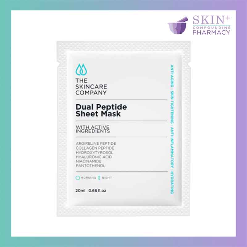 The Skincare Company Dual Peptide Sheet Mask (Single Sheet) | Skin Plus Compounding Pharmacy